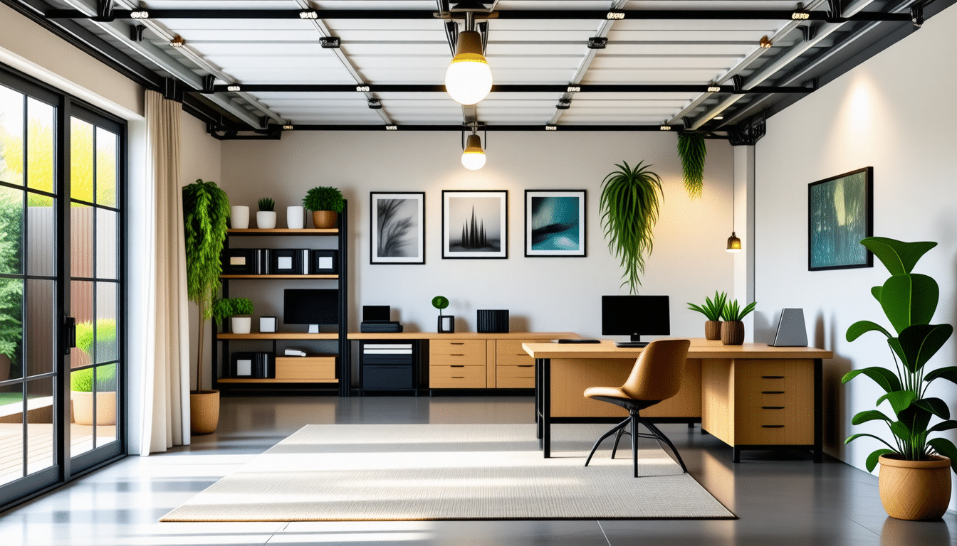 découvrez comment transformer un garage sans porte ni voiture en un espace fonctionnel et esthétique pour répondre à tous vos besoins : atelier, bureau, salle de jeux ou rangement malin.