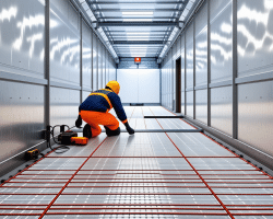 Poser un sol chauffant dans un congélateur