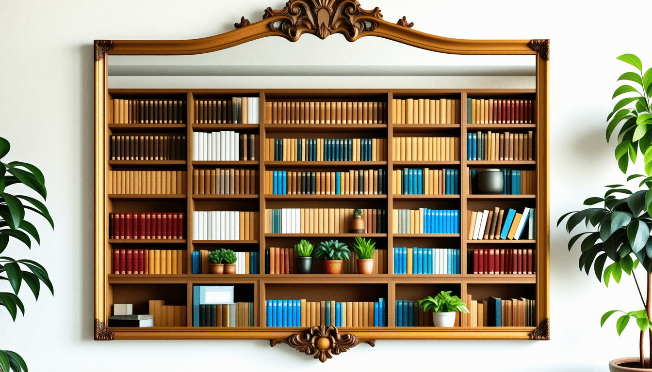découvrez comment créer une bibliothèque murale unique intégrée dans un miroir, alliant design et fonctionnalité pour optimiser l’espace et apporter une touche d’originalité à votre intérieur.
